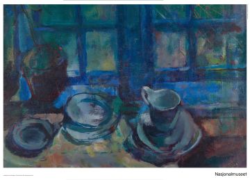 Plakat 50 x 70 cm. Ludvig Karsten, «Det blå kjøkken»