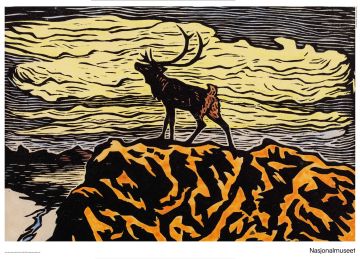 Plakat 50 x 70 cm. John Savio, «Alene/Okto»