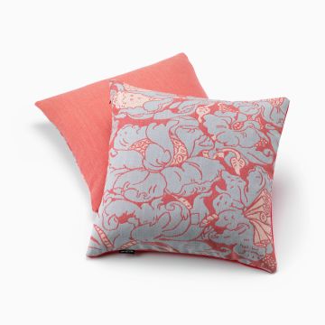 Putetrekk. Gerhard Munthe. Sølvroser. Gammelrosa 