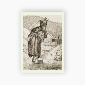 Postkort. Theodor Kittelsen, Illustrasjon til «Smørbukk»
