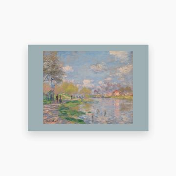 Postkort. Claude Monet. Vår ved Seinens bredd