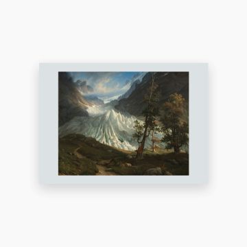 Postkort. Thomas Fearnley. Grindelwaldgletscheren