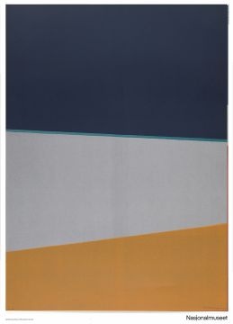Plakat 50 x 70 cm. Anna-Eva Bergman, «L 15-1972 Jord, hav, himmel»