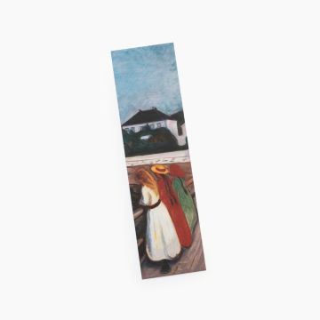 Bokmerke. Edvard Munch, «Pikene på broen»