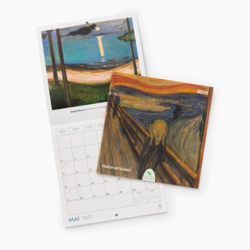 Kalender 18 x 18 cm. Edvard Munch. 2026