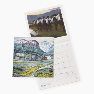 Kalender 30 x 30 cm. Maleri fra Nasjonalmuseets samling. 2026