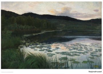 Plakat 50 x 70 cm. Kitty Kielland, «Sommernatt»