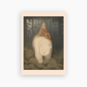 Postkort. Theodor Kittelsen, «Kvitebjørn kong Valemon»
