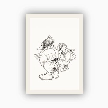 Postkort. Kjell Aukrust, «Gud velsigne Vår Herre, mumlet Ludvig»