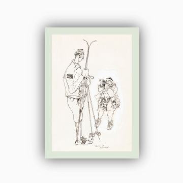 Postkort. Kjell Aukrust, «Harald Grønningen i Falun»