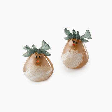 Reinsdyr i glass. MingarWalker glassblåseri, grå