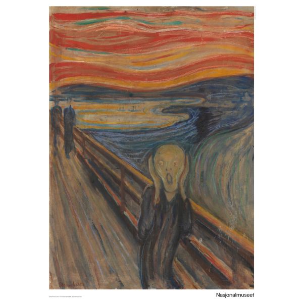 Plakat 50 x 70 cm. Edvard Munch, «Skrik»
