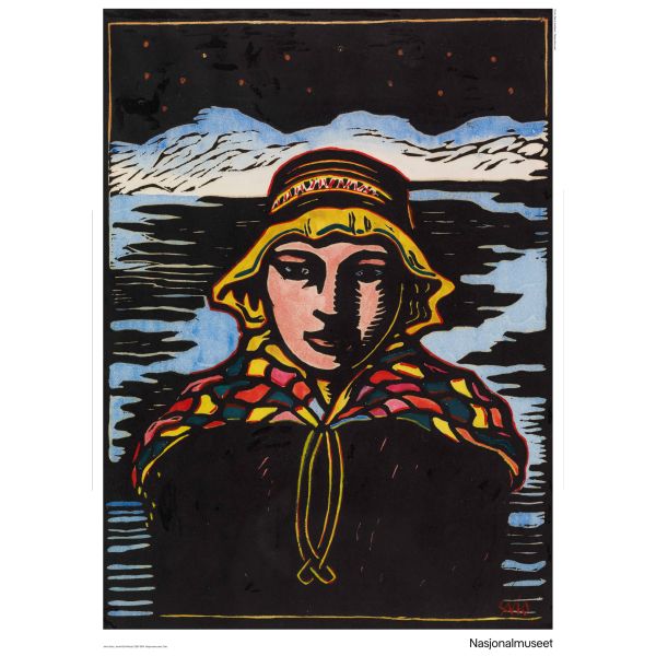 Plakat 50 x 70 cm. John Savio, «Jente»