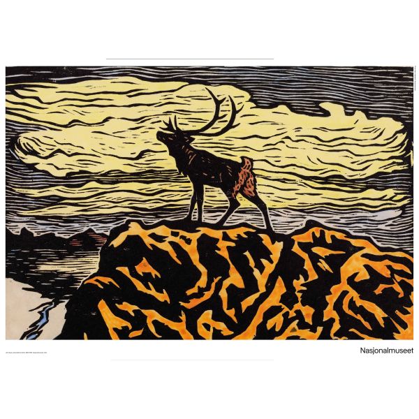 Plakat 50 x 70 cm. John Savio, «Alene/Okto»