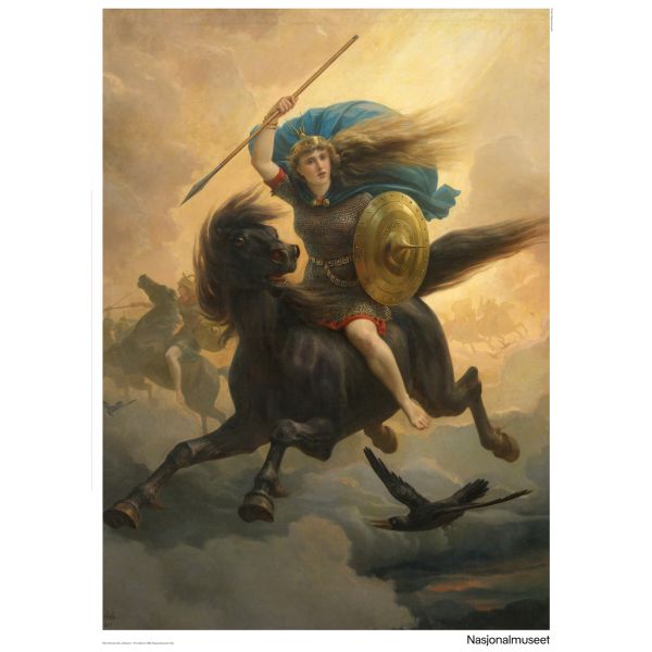 Plakat 50 x 70 cm. Peter N. Arbo, «Valkyrjen»