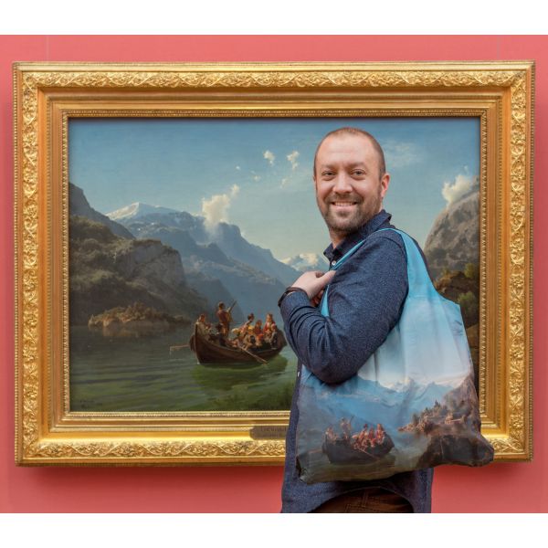 Handlenett. Tidemand & Gude. Brudeferd i Hardanger 