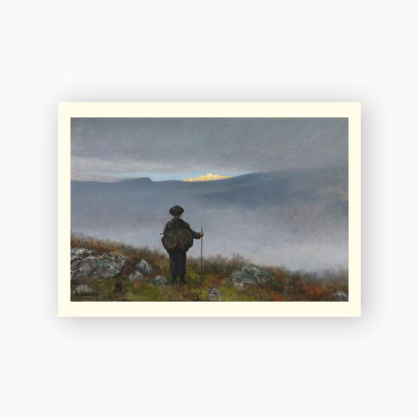 Postkort. Theodor Kittelsen, «Soria Moria slott»