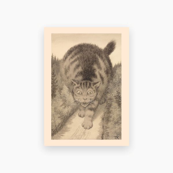 Kort. Theodor Kittelsen. Så gikk kjetta langt og lenger enn langt