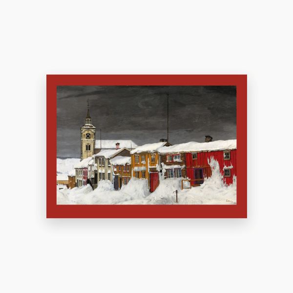 Kort. Harald Sohlberg. Gate i Røros 
