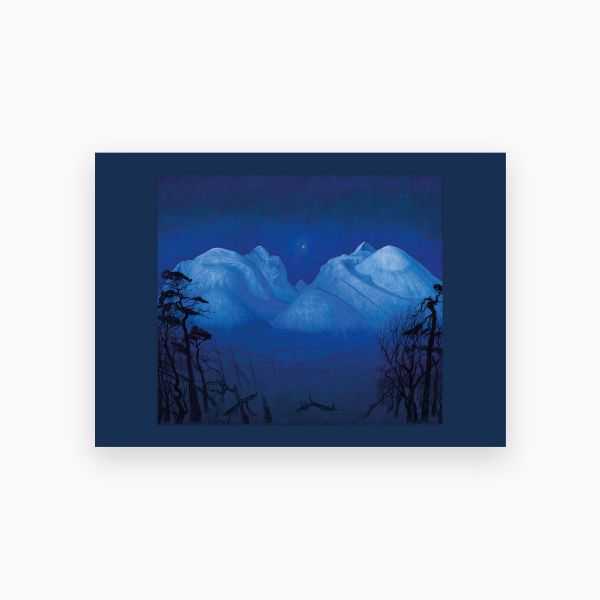 Kort. Harald Sohlberg. Vinternatt i Rondane