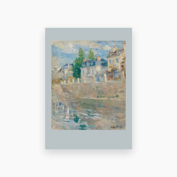Postkort. Berthe Morisot. Ved bredden av Seinen, Bougival