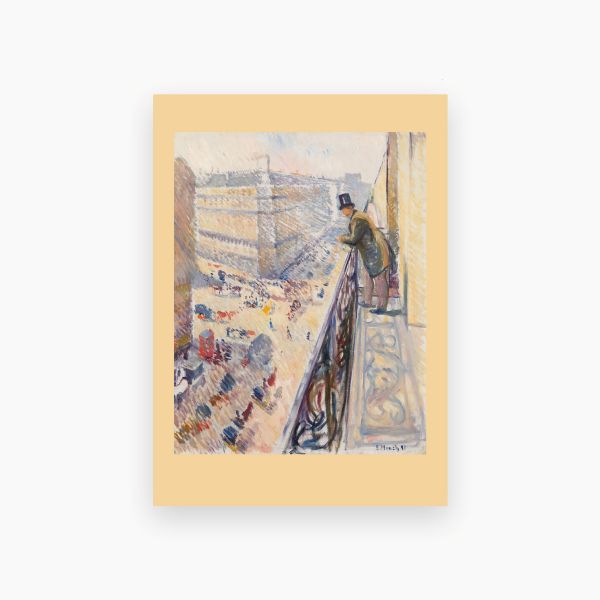 Postkort. Edvard Munch. Rue Lafayette