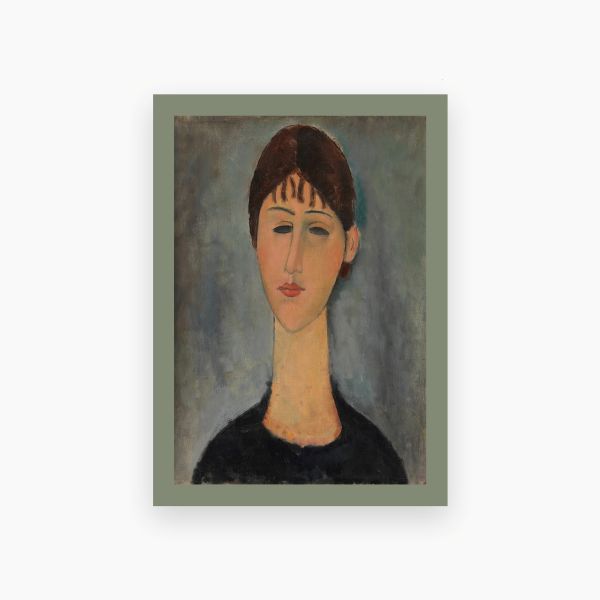 Kort. Amedeo Modigliani. Ung kvinne