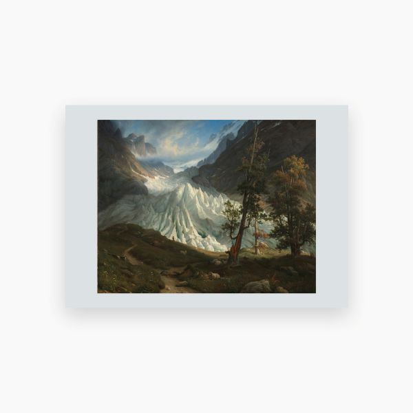 Postkort. Thomas Fearnley. Grindelwaldgletscheren