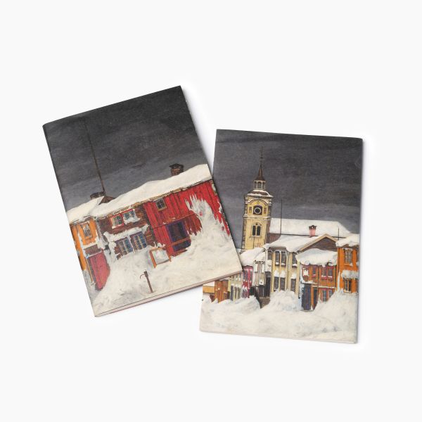 Notatbok. Harald Sohlberg. Gate i Røros