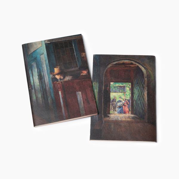 Notatbok. Harriet Backer, «Barnedåp i Tanum kirke»