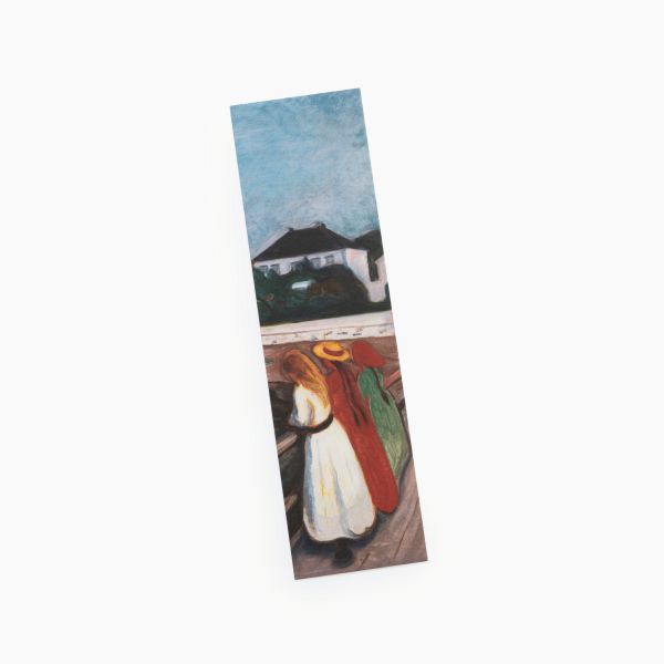 Bokmerke. Edvard Munch, «Pikene på broen»