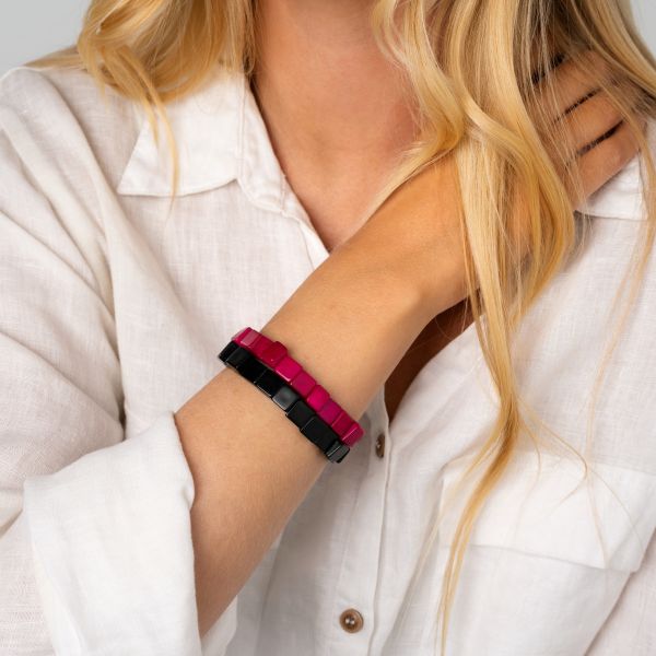 Armbånd. Angélica León, «Eva» Sort