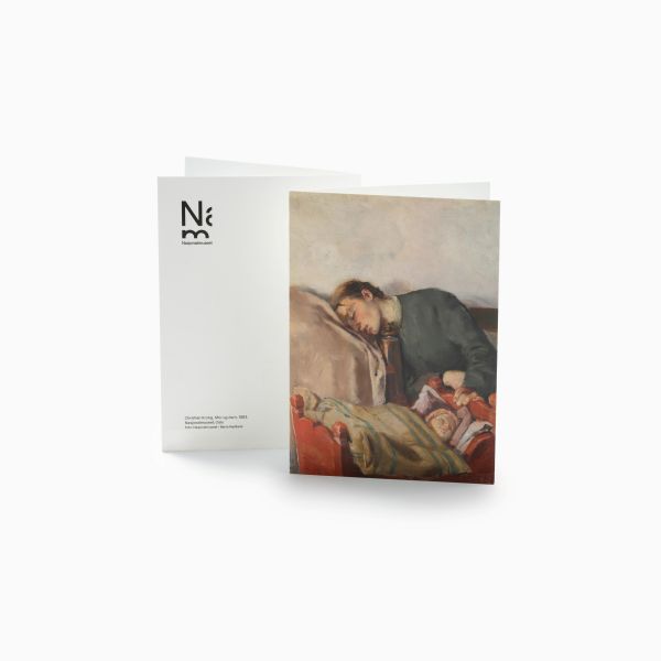 Kort med konvolutt. Christian Krohg, «Mor og barn»