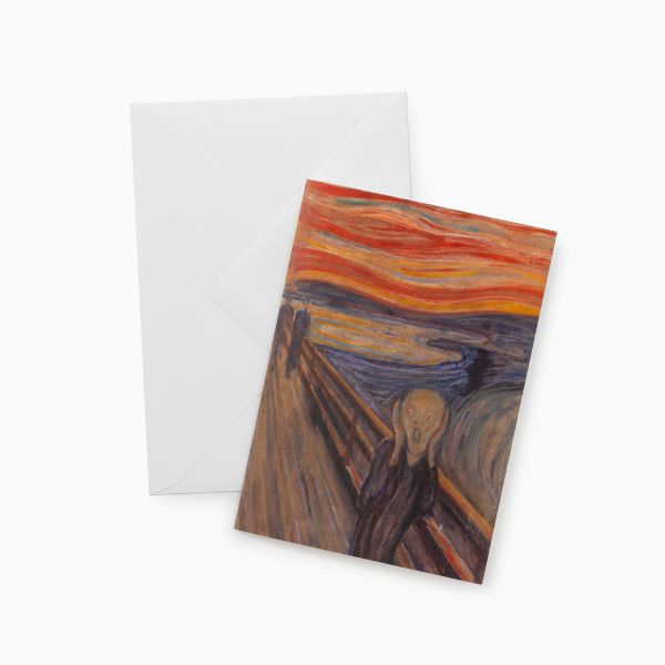 Kort med konvolutt. Edvard Munch, «Skrik»