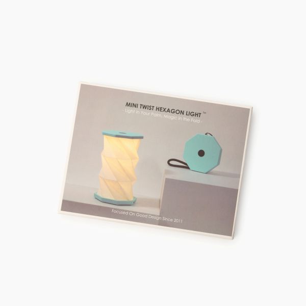 Lampe. Twist mini, blågrønn 