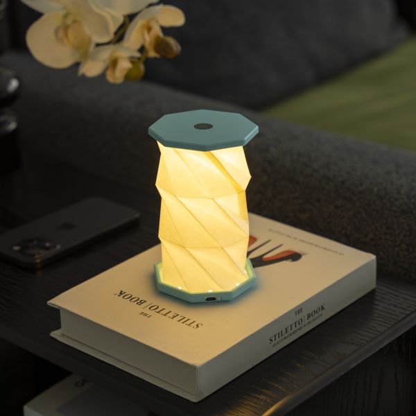 Lampe. Twist mini, blågrønn 