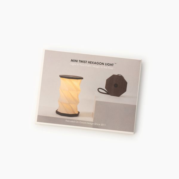 Lampe. Twist mini, valnøtt 