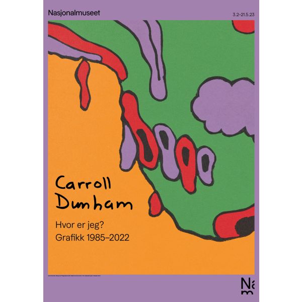 Plakat 50x70 cm. Carroll Dunham.
