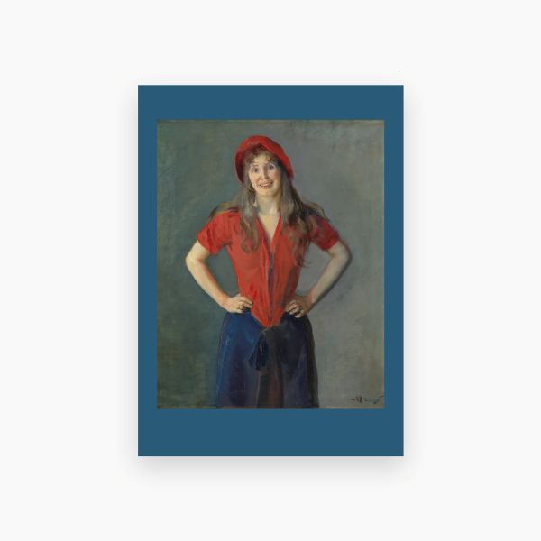 Postkort. Christian Krohg, «Maleren Oda Krohg»