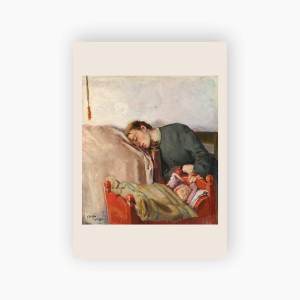 Postkort. Christian Krohg, «Mor og barn»  