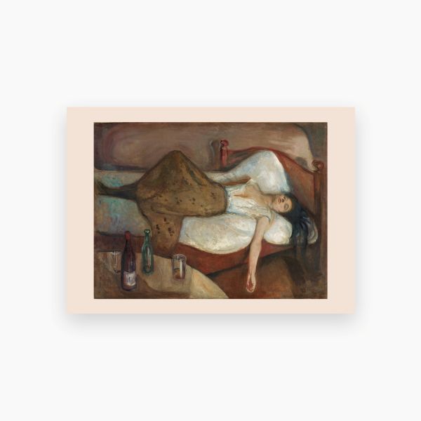 Postkort. Edvard Munch, «Dagen derpå»