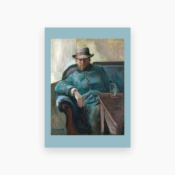 Postkort. Edvard Munch, «Hans Jæger»