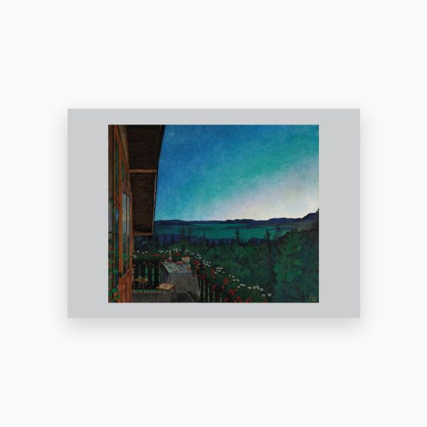 Postkort. Harald Sohlberg, «Sommernatt»