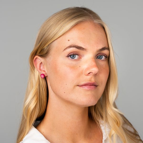 Øredobber. Angélica León, «Eclipse» Fuksia