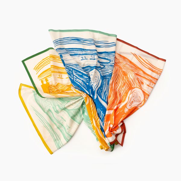 Bandana. Edvard Munch, «Skrik». Rød