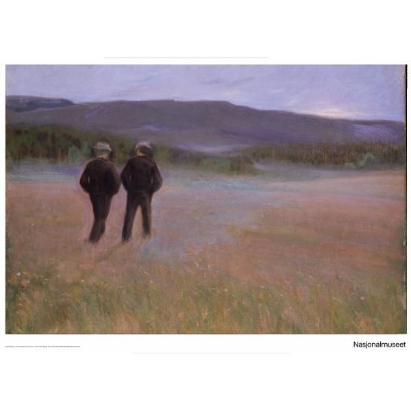 Plakat 50 x 70 cm. Halfdan Egedius, «Lørdagskveld»