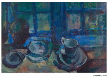 Plakat 50 x 70 cm. Ludvig Karsten, «Det blå kjøkken»