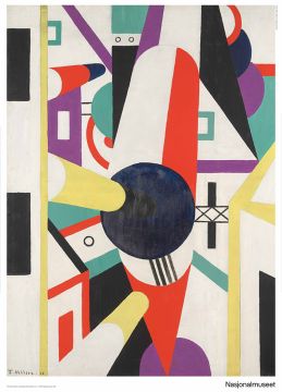 Poster 50 x 70 cm. Thorvald Hellesen, "Composition"  