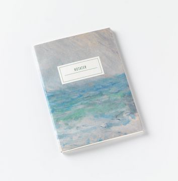 Notatbok. Claude Monet, «Regnvær, Étretat»