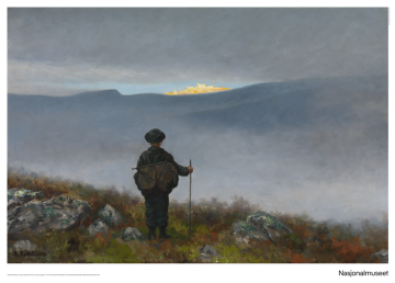 Plakat. 50 x 70 cm. Theodor Kittelsen «Soria Moria»